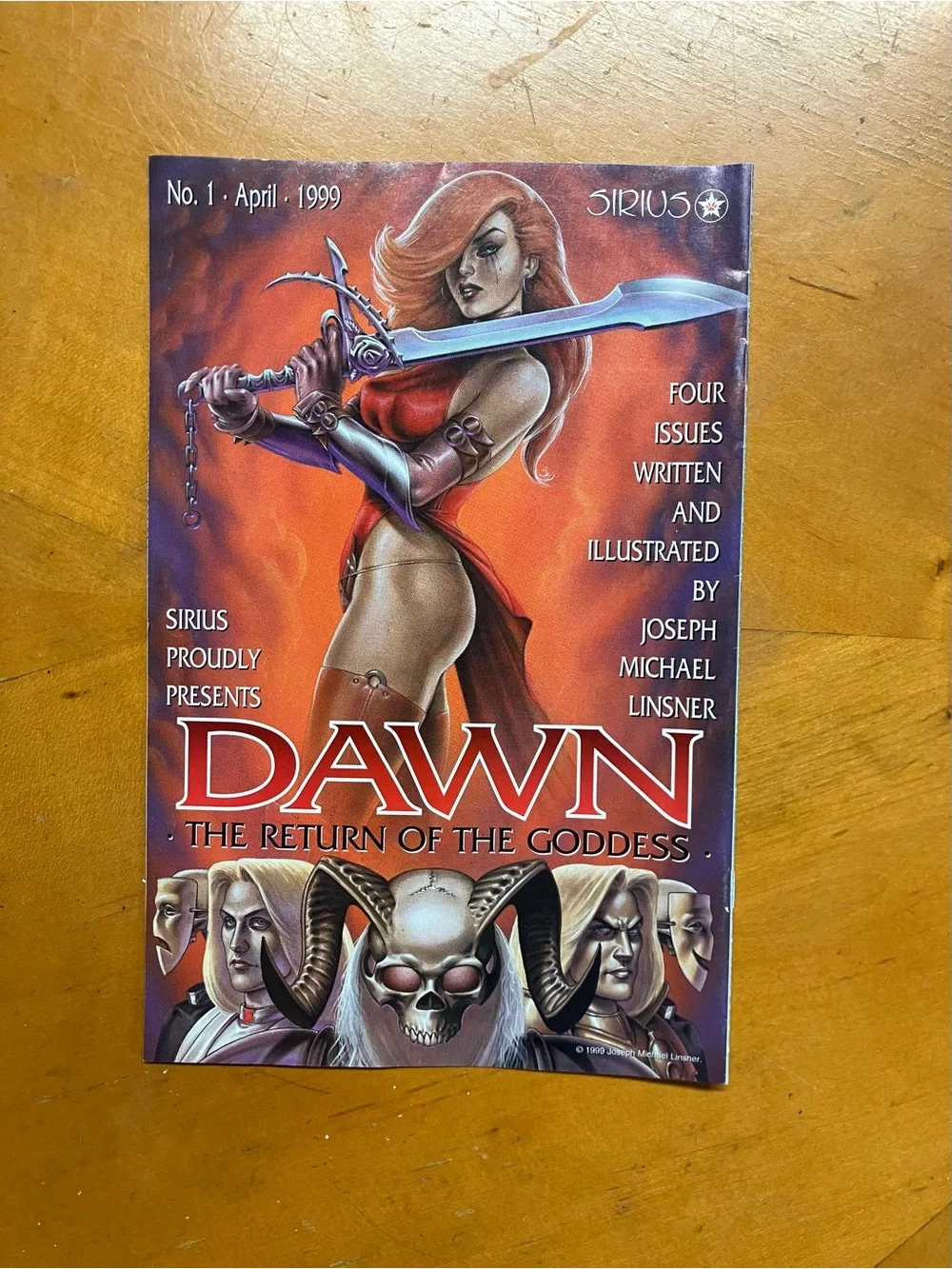 Vintage 1999 Dawn Genesis Edition 1 Comic Wizard Exclusive Linsner